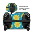 thumbnail image 4 of Daiia Bee Sunflower Luggage Cover, Thickened Washable Travel Luggage Covers, Elastic Unique Baggage Covers for 18-20 inch Luggage-X-Large, 4 of 9