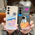 thumbnail image 2 of Compatible with Samsung Galaxy S23 Astronaut Case Women Girls Cute Candy Case Camera Lens Full Protection Soft Silicone Protective Case for Samsung Galaxy S23 6.1 inch (White), 2 of 9