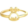 thumbnail image 1 of unbranded Anillo Abierto De En Cobre Dorado Para Mujer Con Y, 1 of 8