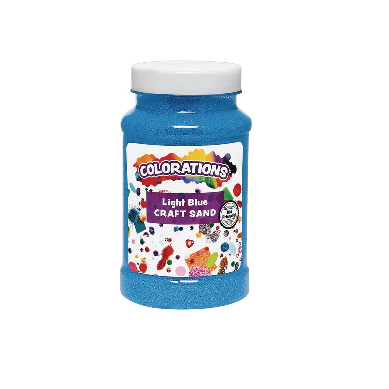Colorations? Colorful Craft Sand, Light Blue - 22 oz