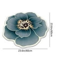 thumbnail image 2 of Mmeneyy Plain Flower Shape Easy Living Room Carpet Large Area Washable Bedroom Carpet Washable Home Absorbent Carpet, 2 of 5