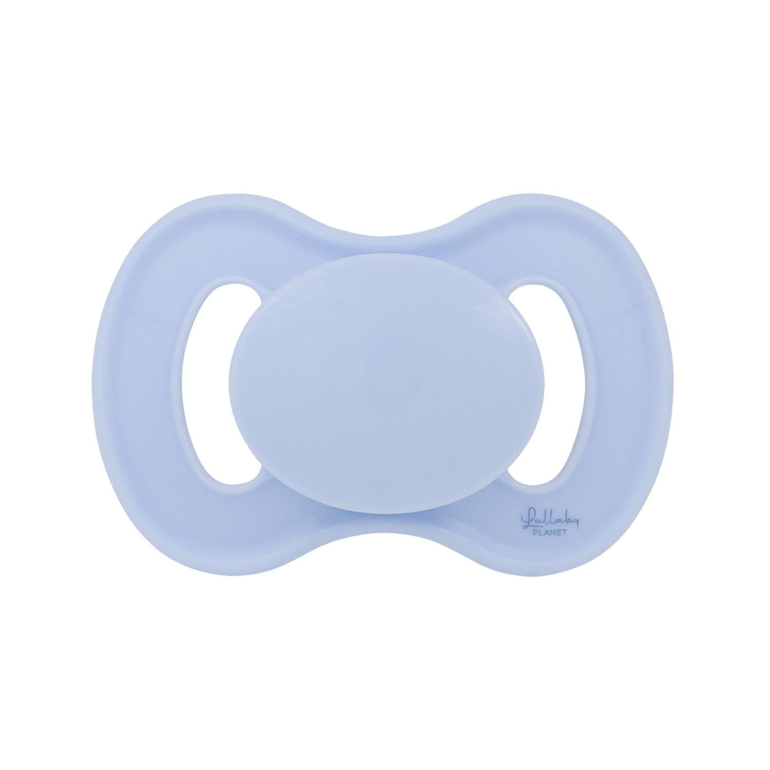 Lullaby Planet Pacifiers 2 Pack | Adorable Round Latex Design | Functional Fashionable & Comfortable Design | Ice Blue & Misty Grey | 0-6 Months