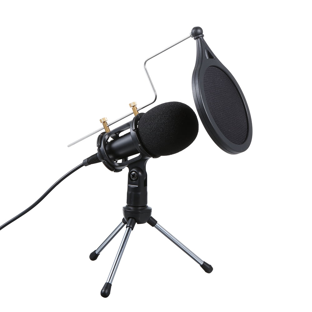 Recording and Chatting Portable Mini Microphone Mini Phone Mic for Singing Mini Karaoke Condenser Microphone Voice Recording for Phone Computer 