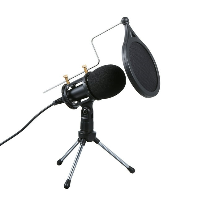 Microphone à Condensateur Filaire Microphone Audio Microphone de Studio Microphone d'Enregistrement Vocal