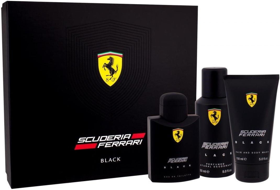Ferrari Black Piece Set, For Men 1 ea -