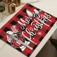 thumbnail image 5 of Todaioua Linen Buffalo Check Plaid Christmas Placemats Set of 4, 12x18 Inch Farmhouse Winter Christmas Xmas Holiday Home Kitchen Table Decorations, 5 of 9