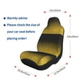 thumbnail image 4 of Naloa Gold Glitter Gradient Car Seat Covers 2PCs Front Car Seat Covers Universal fit for Most Cars SUVs and Trucks - 1, 4 of 5