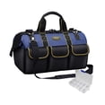 thumbnail image 1 of Riñonera para herramientas de jardinería con bolsillos múltiples, riñonera de almacenamiento para electricista, bolsa de herramientas para llave , 17in azul DYNWAVEMX Bolsa de cinturón, 1 of 8