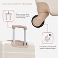 thumbnail image 3 of Luggage Sets 4 Piece,  ABS Durable Suitcase with Travel Bag, Carry On Luggage Suitcase Set with 360° Spinner Wheels, 3 of 9