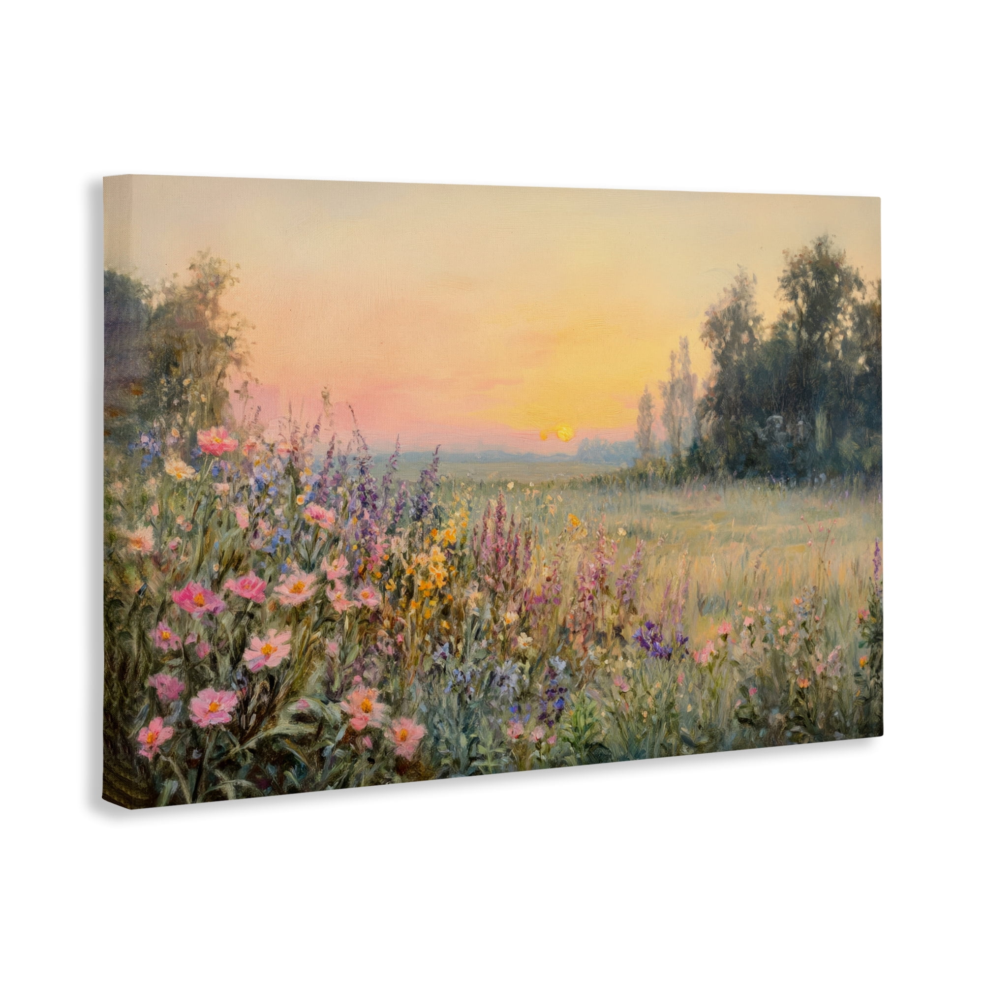 Stupell Industries Serene Twilight Meadow Canvas Wall Art, design by Petal Prints Design