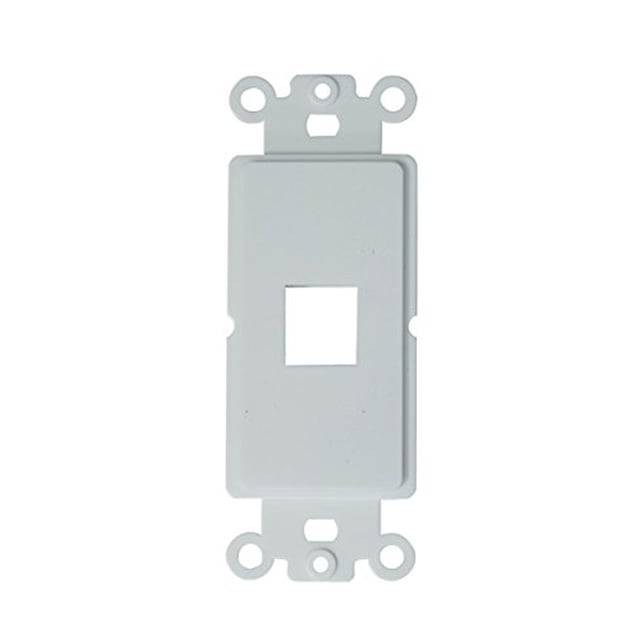 Inserto Keystone de la placa de pared de Kenuco decora (paquete de 10, 1 puerto)