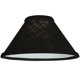 thumbnail image 1 of Pantalla de tela negra Faille de 9.25" de ancho x 5" de alto MEYDA 136239, 1 of 1