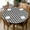 A-black/White, variant on Vinyl Fitted Round Table Cover with Elastic, Black and White Checkered Tablecloth with Flannel Backing Plaid Table Cloth for Indoor Outdoor Picnic Party (Fit for 45"-52" Round Tables)