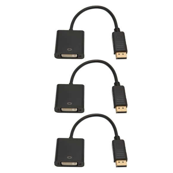Displayport 3 Uds DisplayPort A DVI Adaptador 4K HD 1080P Mini A DVI Cable Adaptador Para PC Ordenador Portátil HDTV Monitor Proyector