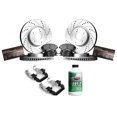 thumbnail image 1 of Hart Brakes Front Rear Brakes and Rotors Kit |Front Rear Brake Pads| Brake Rotors and Pads| Semi Metallic Brake Pads and Rotors| Hardware Kit - PHCC.73039.43, 1 of 7