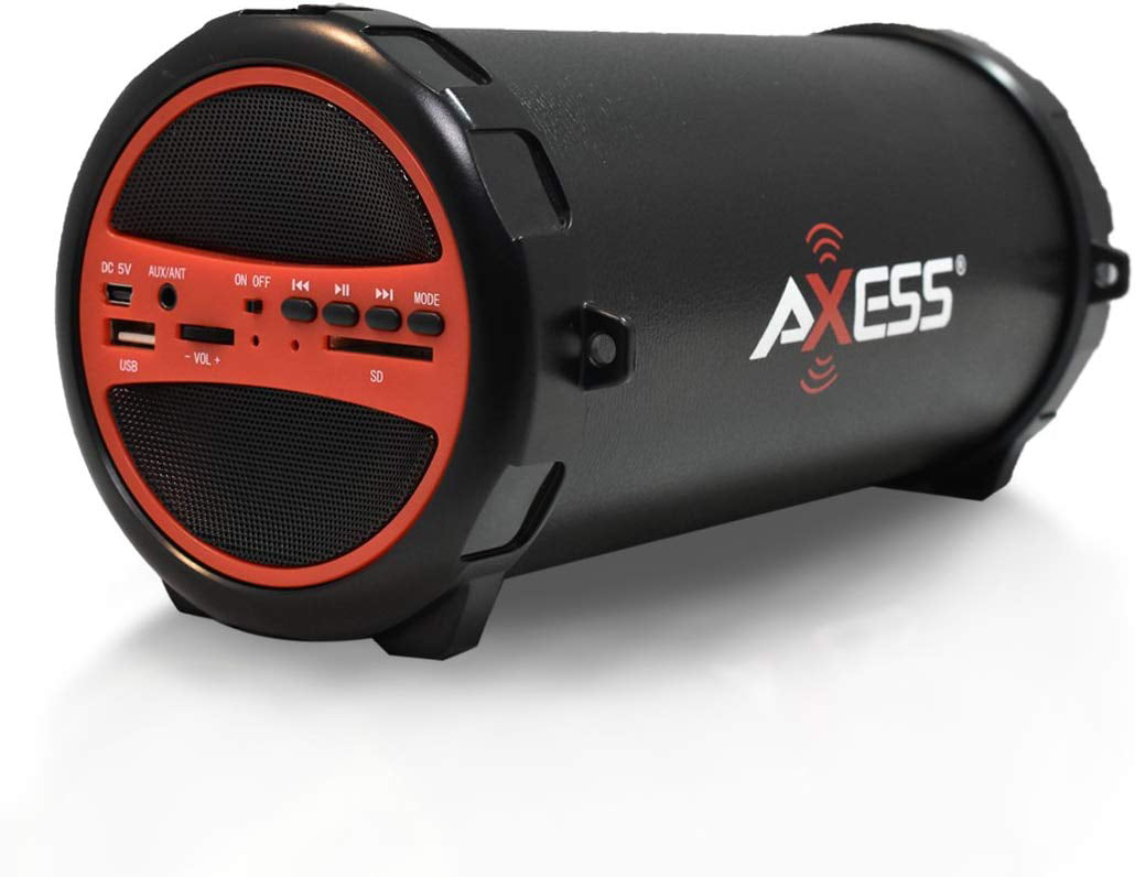 Axess SPBT1031-RD Portable Bluetooth 