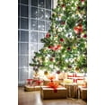 thumbnail image 2 of ABPHOTO Polyester 5x7ft Photography Backdrop Lit Christmas Tree Xmas Gifts French Sash Interior Decoration Backdrop Seamless Children Adults Happy New Year Background Photo Studio Props, 2 of 3