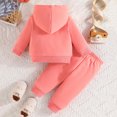 thumbnail image 4 of Girl Outfits Valentine's Day Long Sleeve Heart Print Hooded Tops Pants Outfits Clothes For Girls RD1, 4 of 4