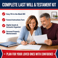 thumbnail image 2 of Harner Legal Forms Last Will and Testament Kit with Funeral Instructions, Digital Assets Inventory, and Personal Property Memorandum, 2 of 11