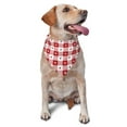 thumbnail image 6 of Dog Bandanas, Red plaid heart Adjustable Dog Scarf Triangle Bib Handkerchief Accessories for Small Medium Large Dogs, Cats, Pets, 6 of 6
