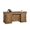 Sauder Palladia Traditional Executive Desk, Vintage Oak Finish