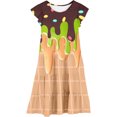 thumbnail image 2 of WILLBEST Maxi Vestidos de Mujer para Niñas Adolescentes, Vestidos de Fiesta con Estampados de Mangas Abullonadas para Niñas, Vestidos de Fiesta de Baile para Niñas 292 160, 2 of 3