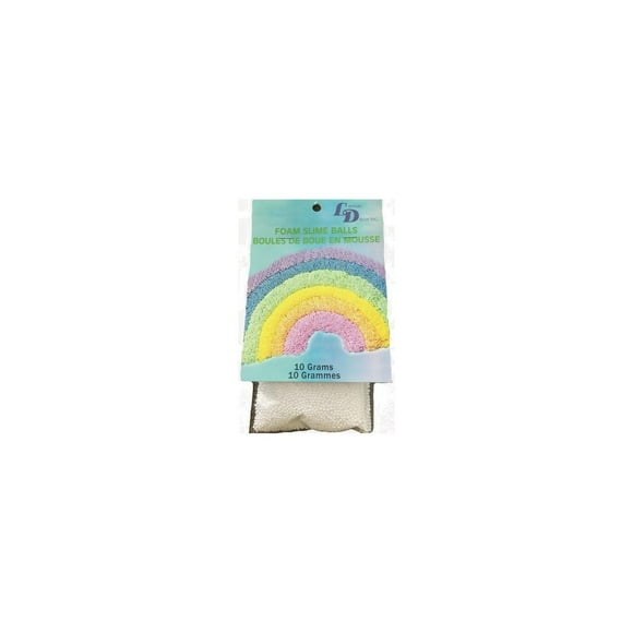Lerman Decor's foam slime balls, 10 grams of Foam slime balls