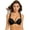 Black, variant on YANDW Front Closure Push-up Bra Strappy Thick Padded Cross Back Add 2 Cup Plunge Underwire Bras 38C, Black