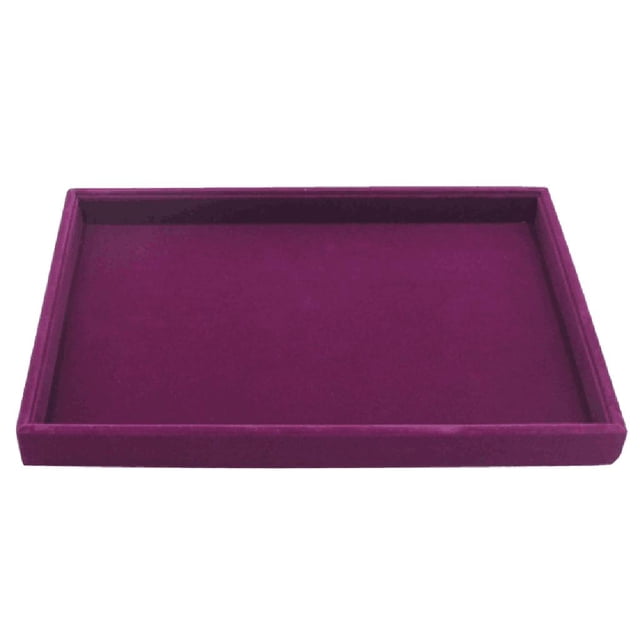 Compartimiento de bandeja de almacenamiento del colgante de exhibición de joyería - 1 Sunnimix Bandeja para joyas de terciopelo