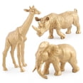 thumbnail image 4 of Gold Animals Figure, 7PCS Mini Jungle Animals Toys Set, Zoo Safari Animals Figures, Realistic Wild Animal Figurines Gift, 4 of 5
