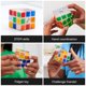 thumbnail image 4 of Juguete de rompecabezas Rubik con forma de cubo transparente de cristal de 3 x 3 para más de 8 años, 4 of 5