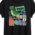 thumbnail image 3 of Disney - Toy Story - Rex This Is How I Roll - Juniors Ideal Flowy Muscle T-Shirt, 3 of 5