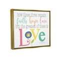 thumbnail image 3 of Stupell Industries Faith Hope Love Whimsical Floral Graphic Art Metallic Gold Floating Framed Canvas Print Wall Art, Design by Alli Rogosich, 3 of 6
