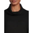 thumbnail image 4 of Time and Tru Women's Cowl Neck Waffle Tunic, 4 of 5