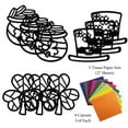 VHALE Suncatchers Craft, Stained Glass Effect Paper Sun Catcher Kit ...