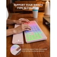 thumbnail image 3 of Wireless Keyboard and Mouse Combo, Rechargeable RGB Backlit with Light Up Letters, for Mac, Windows, PC & Laptop, Pastel Pink, 3 of 8