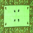 thumbnail image 1 of Ahgly Company Indoor Square Oriental Green Modern Area Rugs, 7' Square, 1 of 4