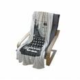 thumbnail image 3 of Typewriter Soft Flannel Fleece Throw Blanket, Nostalgic Illustration of Old Mechanical Keyboard, Cozy Plush for Indoor and Outdoor Use, 70" x 90", Grey Champagne, by Ambesonne, 3 of 5