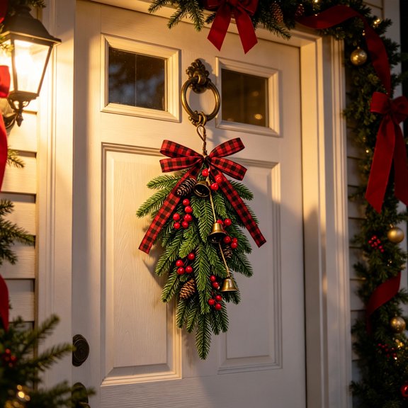 Christmas Decor Christmas Bell Cascade Hanging Decor, Christmas Decorations Indoor for Christmas Home Decor, bldbkj 1 Pc