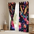 thumbnail image 3 of Homewish Animal Hummingbird Curtains Pack of 2 (42x84 Each) for Female Men Adults,Chic Floral Flowers Curtains Blackout,Spring Garden Bedroom Curtains,Super Cozy Room Decor, 3 of 6