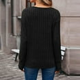 thumbnail image 3 of Sweaters for Women 2025 Fall Winter Long Sleeve V-Neck Casual Ribbed Knit Jumper Tops Womens Pullover Sweaters, 3 of 7