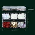 thumbnail image 2 of Christmas Snowflake Nail Sequins Winter Decorations Small Festive Nail Enhancements for Holiday Manicure DIY Nail Design Accessories, 2 of 8