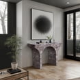 thumbnail image 2 of Meridian Furniture Pomezia Brown Marble Finish Console Table, 2 of 8