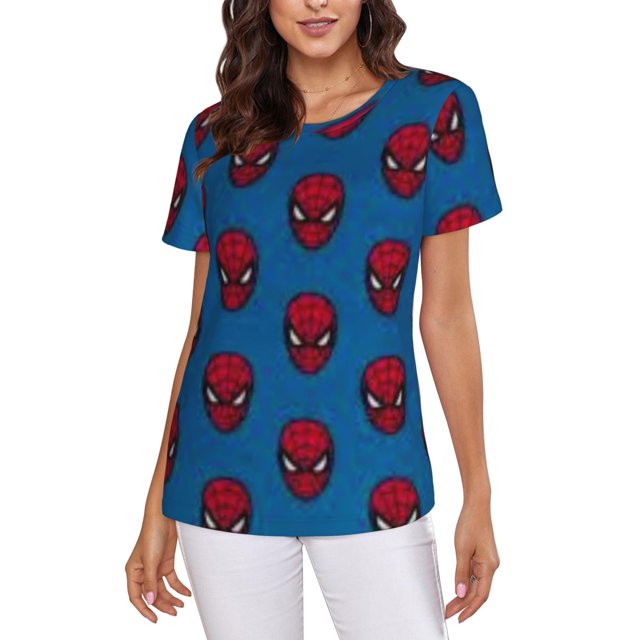 Spider-Man Women's Crew Neck Short Sleeve T-Shirt