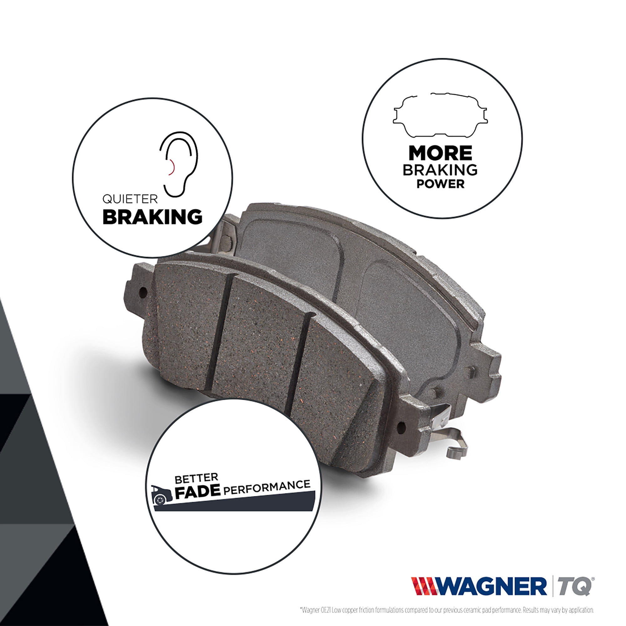 Wagner Brake Thermoquiet Ceramic Brake Pad Set Fits select: 2013-2020 FORD  FUSION, 2013-2020 LINCOLN MKZ 