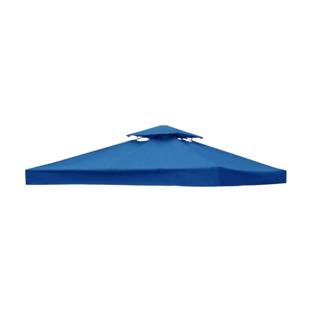 Toile de Remplacement pour Gazebo 10x10 Pi, Toit à 2 Niveaux en Polyester, Pare-Soleil pour Terrasse Extérieure, Pavillon, Résistant aux UV