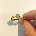 thumbnail image 3 of Cosmic Trail Planet Rings Women's Zircon Rhinestone Wedding Rings, 3 of 3