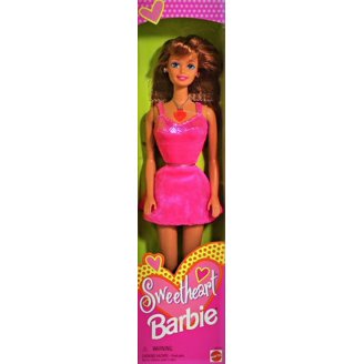 1997 Valentine Barbie Doll - Special Edition In Pink Dress