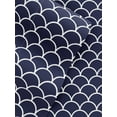 thumbnail image 3 of 4-Piece Navy Microfiber Bed Sheets Set in Scallop Pattern for Full Size Bedding by Comfort Canopy, 3 of 10
