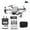 White, variant on Wanfds Drone With 1080P 2 Camera for Adults Beginners Kids, Foldable RC Quadcopter, Toys Drone Gifts, 1080P FPV Video, One Key Start, Double Head Mode, Waypoints fly, 360° Flips(Black)